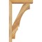 Ekena Millwork Balboa Block Rough Sawn Bracket w/ Offset Brace, Western Red Cedar, 4"W x 16"D x 28"H BKT0402X16X28BOA05RWR - alternate 2